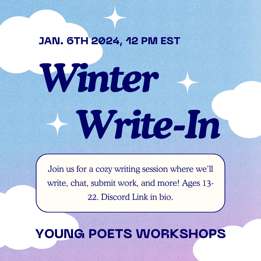 Winter Write-In | January 6th, 2024 @ 12 p.m. EST