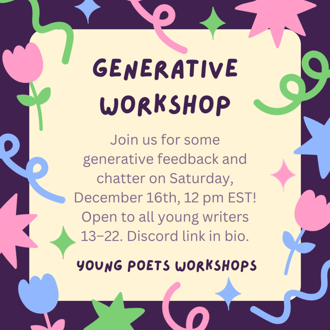 Generative Workshop | December 16th, 2023 @ 12 p.m. EST
