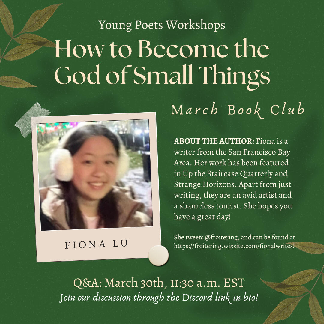 Q&amp;A with Fiona Lu | March 30th, 2024, @ 11:30 a.m. EST